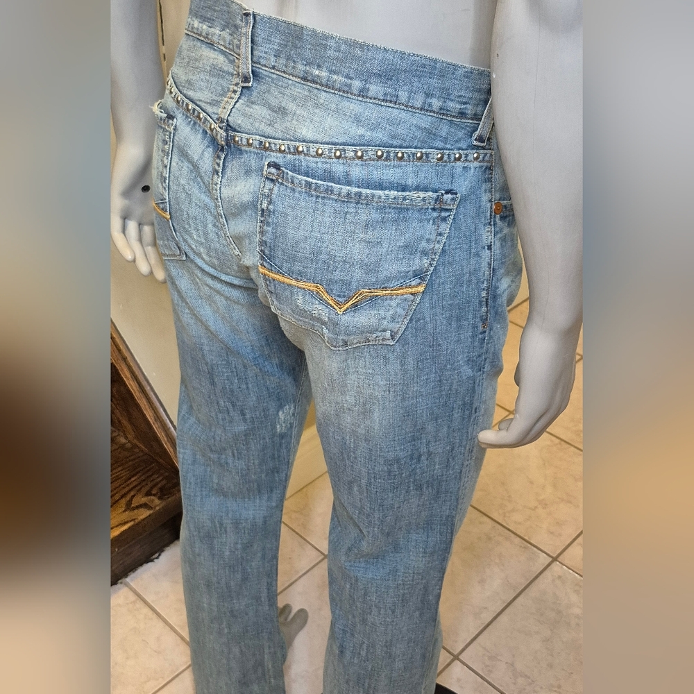 Guess Falcon Low Rise Bootcut Jeans with Vintage Distressing - Picture 13 of 13
